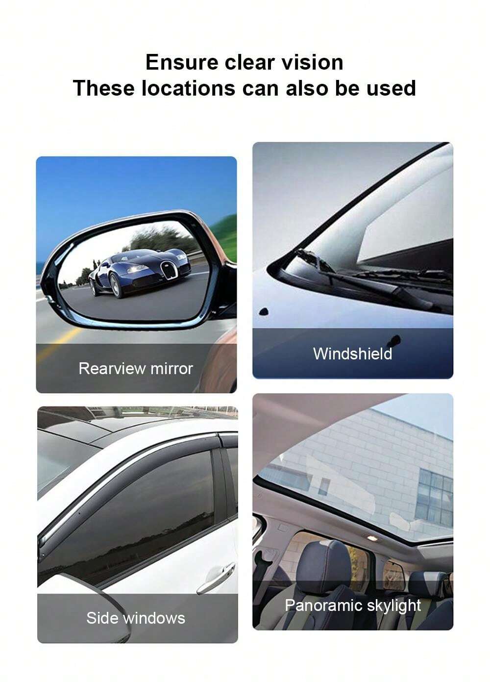 1pc 100ml Car Windshield Cleaner, Wiper, Glass Cleaner, AntiFog, Water