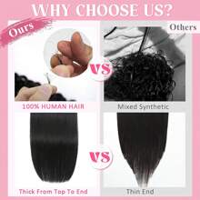 Clip In Hair Extensions Human Hair Double Weft Clip In Brazilian Remy Human Hair Extensions 8pcs Per Set With 18 Clips 1B Natural Black 14-28 Inch - SNatural - View 7