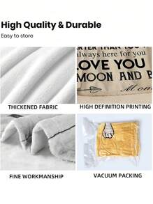 1 件 DIY 毛毯：温暖衷心的祝福：可定制的信封信息和感谢图案毛毯传达爱和祝福！您可以提供自己的照片和名字来表达对亲人的爱，使其成为送给她的完美礼物。 - 彩色 - 查看 7