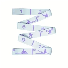 1pc Multi-Functional Yoga & Pilates Resistance Band, Portable Flexibility & Strength Training Tool Suitable For Beginners, Home Workout, Dance And Travel, Durable Polyester Material, Yoga Exercise, Adjustable Stretch Strap, Elastic Yoga Stretch Band, Physical Therapy Elastic Band, Stretch Dance Elastic Band