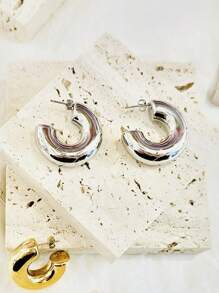 LEKKIE KOLCZYKI KREOLSKIE ZE STALI NIERDZEWNEJ