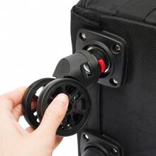 LOYALHEARTDY Rolling Makeup Case, Cosmetic Case Trolley, Make Up Suitcase Cosmetic Trolley, Makeup Suitcase With Wheels - 黑色 - 查看 9