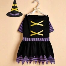 BJAYPET 1set Pet Dog Halloween Wizard Outfit, Funny Pet Clothes Halloween Halloween Costumes - Black - View 12