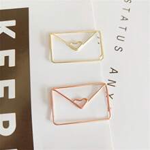 15/25/50 sztuk koperty kształt spinacze do papieru, zabawne słodkie spinacze do papieru zakładki klipsy do planowania dla zabawnych artykułów biurowych prezenty szkolne dekoracje ślubne, powrót do szkoły, artykuły szkolne