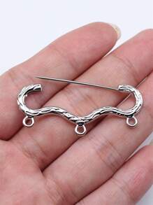 5 件/包 46x20mm 胸针饰物连接配件吊坠适用于 DIY 珠宝制作配件珠宝配件 DIY 项链制作 DIY 钥匙扣制作手工工艺品