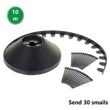 Bộ viền không đào chịu lực nặng, viền cảnh quan 10 M cạnh vườn có 30 cọc, viền lát cao 1,97 inch dùng cho cảnh quan, bãi cỏ, bồn hoa, cỏ, hiên nhà (màu đen) - màu đen - Xem 4