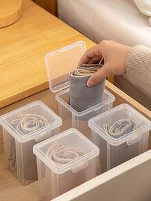 Hộp đựng đồ lót đa năng, hộp đựng đồ lót, tất, hộp đựng đồ lót, tất, hộp đựng đồ lót, tất, trong suốt, dung tích lớn, chống ẩm - trong suốt - Xem 8