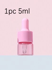 1 Peça/3 Peças Frascos Conta-Gotas de Vidro Rosa 5ml 10ml 15ml 20ml, Tampa de Macaron, Soro, Óleo Essencial de Perfume, Mini Portátil Viagem, Conta-Gotas Ocular, Frascos de Vidro Recarregáveis