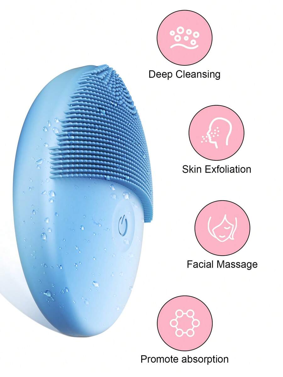 Silicone Face Brushes For Cleansing And Exfoliating, Waterproof