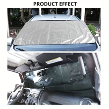 Car Snow Cover Foldable Car Windshield Cover Winter Snow Cover Summer Sun Shade - Multicolor - View 10