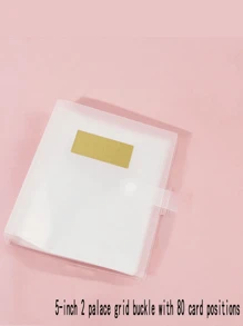 1入組美甲貼紙相冊存儲架雙面使用大容量80個卡位美甲藝術展示書容器工具美甲相冊、家居用品 - 無色 - 查看 13