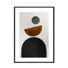 1 件斯堪的纳维亚简约墙面艺术抽象女性线条画脸部亲吻高清帆布海报印刷家居卧室客厅装饰无框架 - 彩色 - 查看 20