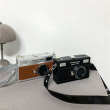 1 款男士多功能相机包，斜挎/单肩/胸包/运动包/钱包/卡包，耐磨材质，可调节肩带，新款休闲时尚手提包，适合运动、通勤、购物，硬壳时尚菱形格纹无线电风格男士礼物徒步旅行男士礼物大容量多功能便携爸爸礼物男友礼物 - 彩色 - 查看 7