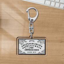 1PC 多色可爱字母图案时尚亚克力钥匙扣卡通人物亚克力钥匙扣包包挂件手机壳挂件小礼物 - 彩色 - 查看 5