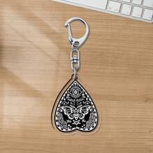 1PC 多色可爱字母图案时尚亚克力钥匙扣卡通人物亚克力钥匙扣包包挂件手机壳挂件小礼物 - 彩色 - 查看 6