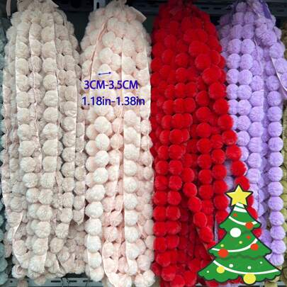 متر واحد من الحافة المكسرة الناعمة والملونة، تريم من الكرات الناعمة الملونة، إكسسوار حافة من الفرو الاصطناعي للديكور المنزلي DIY، الألعاب، مستلزمات الحيوانات الأليفة