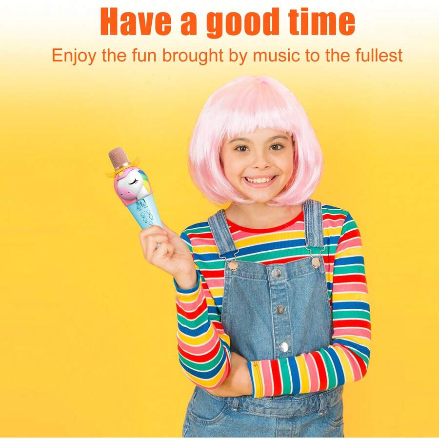 Kids Karaoke Microphone For Girl Gifts 3 4 5 6 7 8 9 10 Year Old Girl