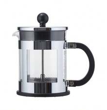 Bodum 17 Oz French Press Coffeemaker, Stainless Steel - 黑與白 - 查看 1