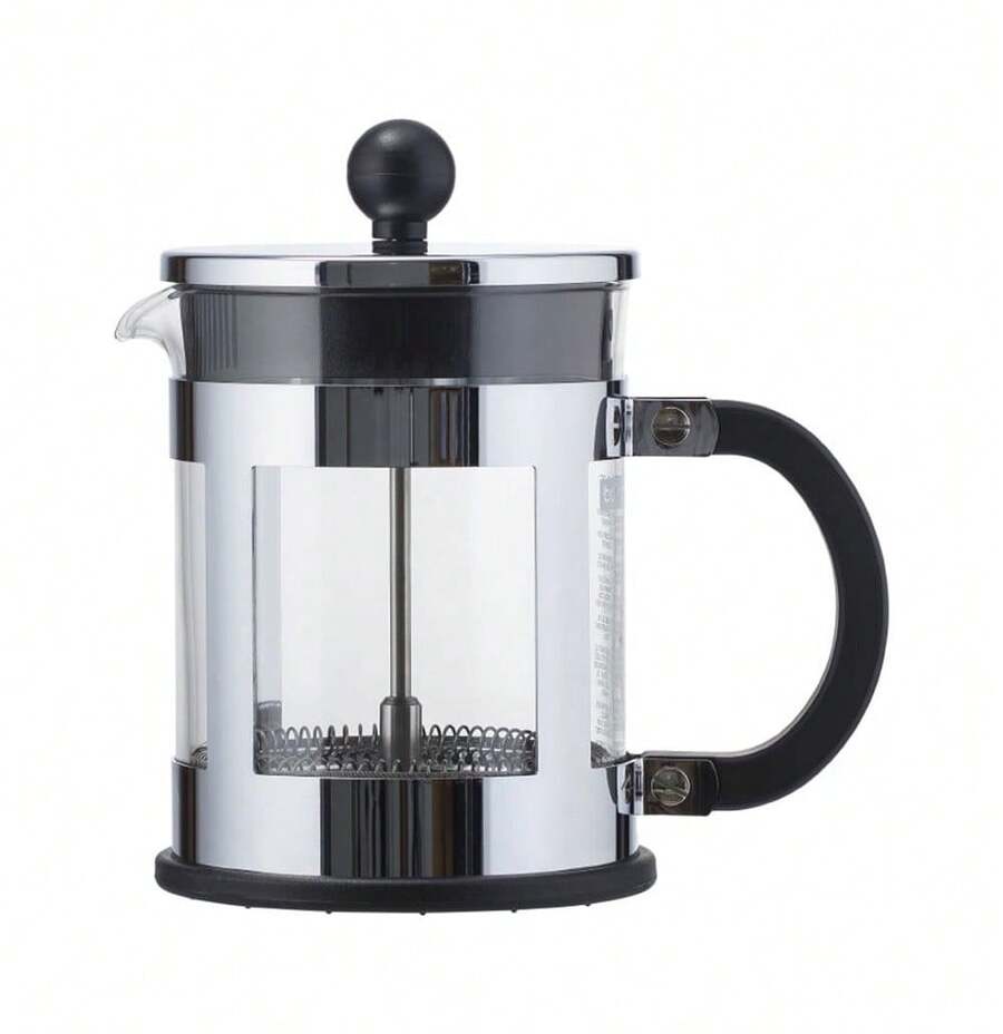 Bodum 17 Oz French Press Coffeemaker, Stainless Steel - 黑與白 - 查看 1
