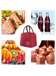 Uninsulated Lunch Bags - Red - View 5