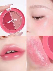 AMUSE 唇颊两用 #05 FIG BALM，唇颊两用，唇泥高色素唇膏腮红持久唇彩，多用途柔和哑光效果，纯素，韩国美容，韩国彩妆，1.5g*2/0.05oz*2 - #05 FIG BALM - 查看 3