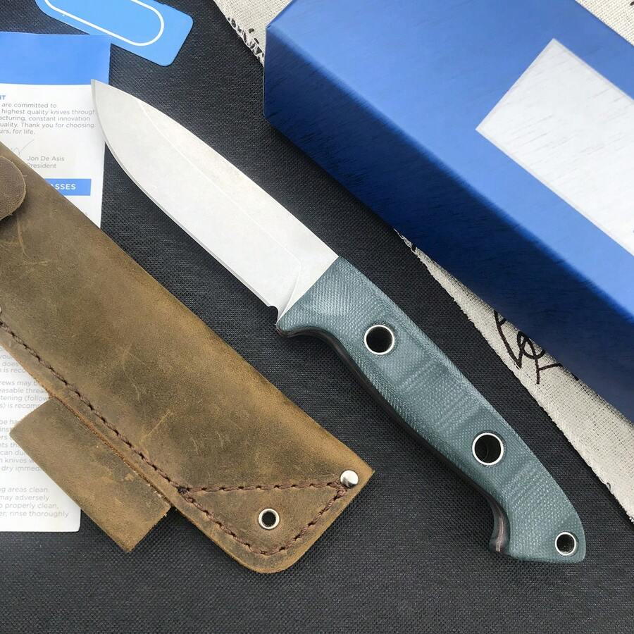4.25-Inch Outdoor Fixed Knife S30v Steel ALL Tang Tactical Camping Knife G10 Handle Hunting Knife Leather Sheath - Total length: 22.9cm Blade length: 10.8cm Handle length: 12.1cm - View 1