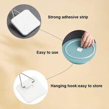10pcs Wall Mounted Plate Rack, Stainless Steel W-Shaped Gold Plate Hooks, Vertical Dish Rack, Display Rack, Wall Mounted, Suitable For Antique Art Decorative Plates - Paste Hook - View 5