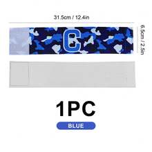 1 件装队长臂章足球橄榄球臂带手臂弹性队袖章篮球徽章橄榄球可调节队长臂章足球训练 - 彩色 - 查看 15