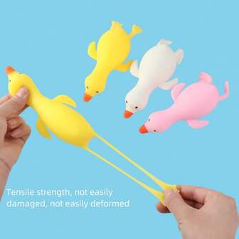烤鸭挤压玩具，可爱卡通减压玩具 - 小黄鸭，大白鹅