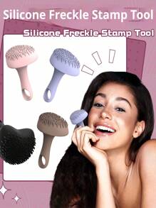 1 con dấu trang điểm tàn nhang bằng silicon, tạo họa tiết tàn nhang tự nhiên chân thực, dụng cụ phụ kiện tàn nhang, kích thước tàn nhang có thể điều chỉnh, có lỗ treo - Nhiều màu - Xem 2