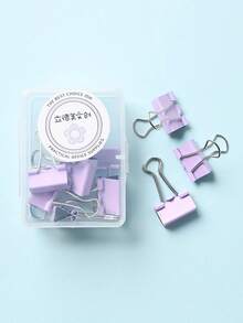 8 件 19 毫米马卡龙色休闲蝴蝶纸夹，4 件 - 彩色 - 查看 8