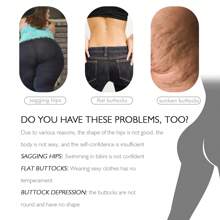 OUHOE 100g提臀霜，蜜桃臀紧致S曲线保湿按摩塑身臀部护理，身体护理（水，胶原蛋白，洋甘菊提取物，鳄梨果实，野生大豆蛋白，当归提取物） - 白色 - 查看 9