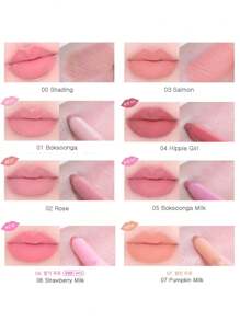 AMUSE Lápiz labial #01 BOKSOONGA, alta pigmentación, mate, de larga duración, hidratante, ligero, crea un maquillaje de labios natural, hidrata los labios, fórmula vegana, aplicación precisa, maquillaje diario fácil, cosméticos coreanos, 0.5g/0.01oz - #01 BOKSOONGA - Ver 5