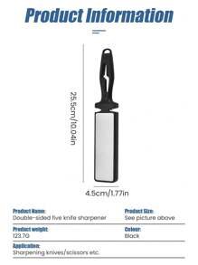 1PC 5 In1 Knife Sharpener Rhinestone Bars 400/1000 Multi-Tool Kitchen Knives Tungsten Steel Ceramic Grinding Double-Sided Whetstone Plastic Angle Guide Sharpening Accessories, - Multicolor - View 12