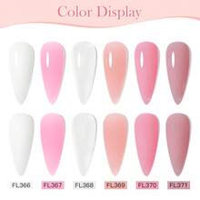 28 件装聚氨酯指甲油套装快速成型丙烯酸凝胶延长美甲套装手指延长指甲油带指甲形状夹刷延长工具 - 彩色 - 查看 2