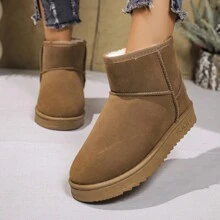 Botas de nieve con forro térmico grueso, nuevas llegadas de invierno, botas cortas coreanas de moda con estilo grueso Ins, de exportación transfronteriza
