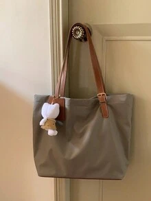 Nylon Large Capacity Tote Bag, Casual And Versatile For Commuting, Fashion Women Handbag (Excluding Pendant), Autumn/Winter - Multicolor - View 5