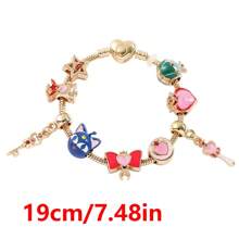 1 pieza Brazalete creativo con un adorno en forma de moño de Sailor Moon, de estilo kawaii y anime, adecuado para que las damas lo usen a diario, un regalo ideal para el Día de San Valentín