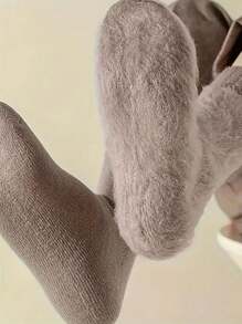 1/3/6 Pairs Extra Thick Sherpa Lined Winter Socks For Men - Comfortable And Soft Christmas Gift For Dad, Suitable For Cold Weather, Long Socks, Winter, Black Socks, Warm Ladies Socks, Casual Thick Moisture Wicking Comfortable Crew Socks, Durable And Long-Lasting, Unisex, Fall