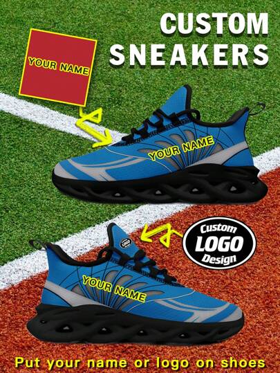 1 Pair Detroit Baseball Custom Sneaker, Personalized Name Running Shoes, Custom Blade Sneakers, Personalized Gift Low Top Running Shoes, Name Sneakers, Personalized Running Shoes For Women And Men, Personalized Sports And Casual Shoes, Gift For Mom/Dad/Her/Him/Girlfriend/Boyfriend/Wife/Husband/Friend