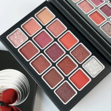 Bảng phấn mắt 15 màu lấp lánh và long lanh màu ấm áp cho trang điểm mắt mùa thu và mùa đông Quà tặng Giáng sinh - Nhiều màu - Xem 2