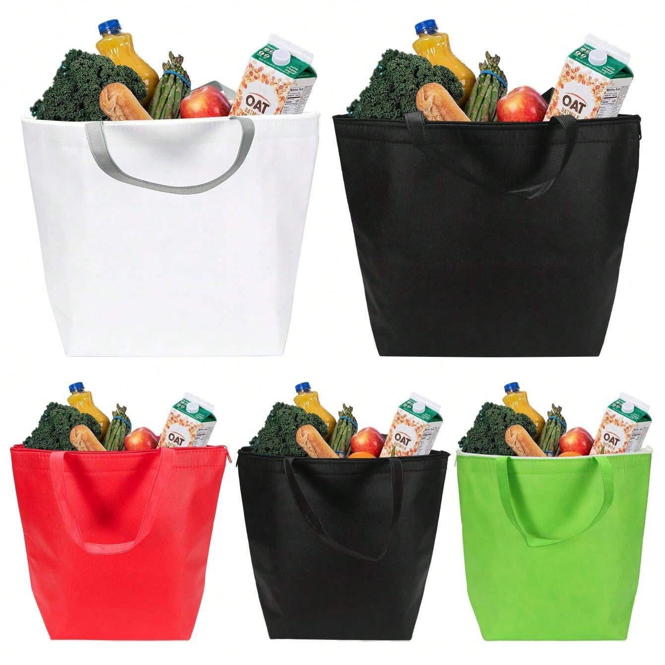 NonWoven Thermal Insulation Shopping Bags, Food Delivery Bags With