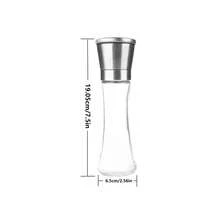 1 Bộ máy xay muối và hạt tiêu tuyệt đẹp - Bình lắc kết hợp bằng thép không gỉ có thể nạp lại với cối xay thô có thể điều chỉnh - Thưởng thức các loại gia vị yêu thích của bạn, hạt tiêu xay tươi, muối Himalaya hoặc muối biển - Bạc - Xem 3