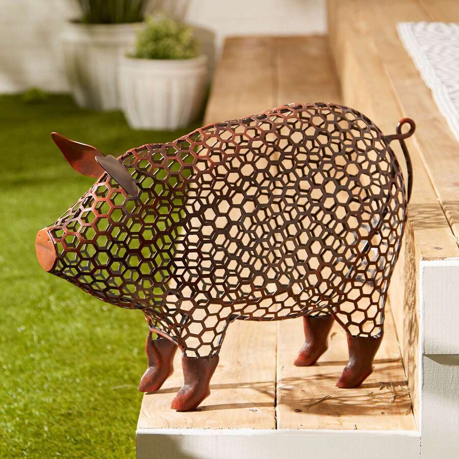 Chicken Wire Pig Sculpture SHEIN Brasil