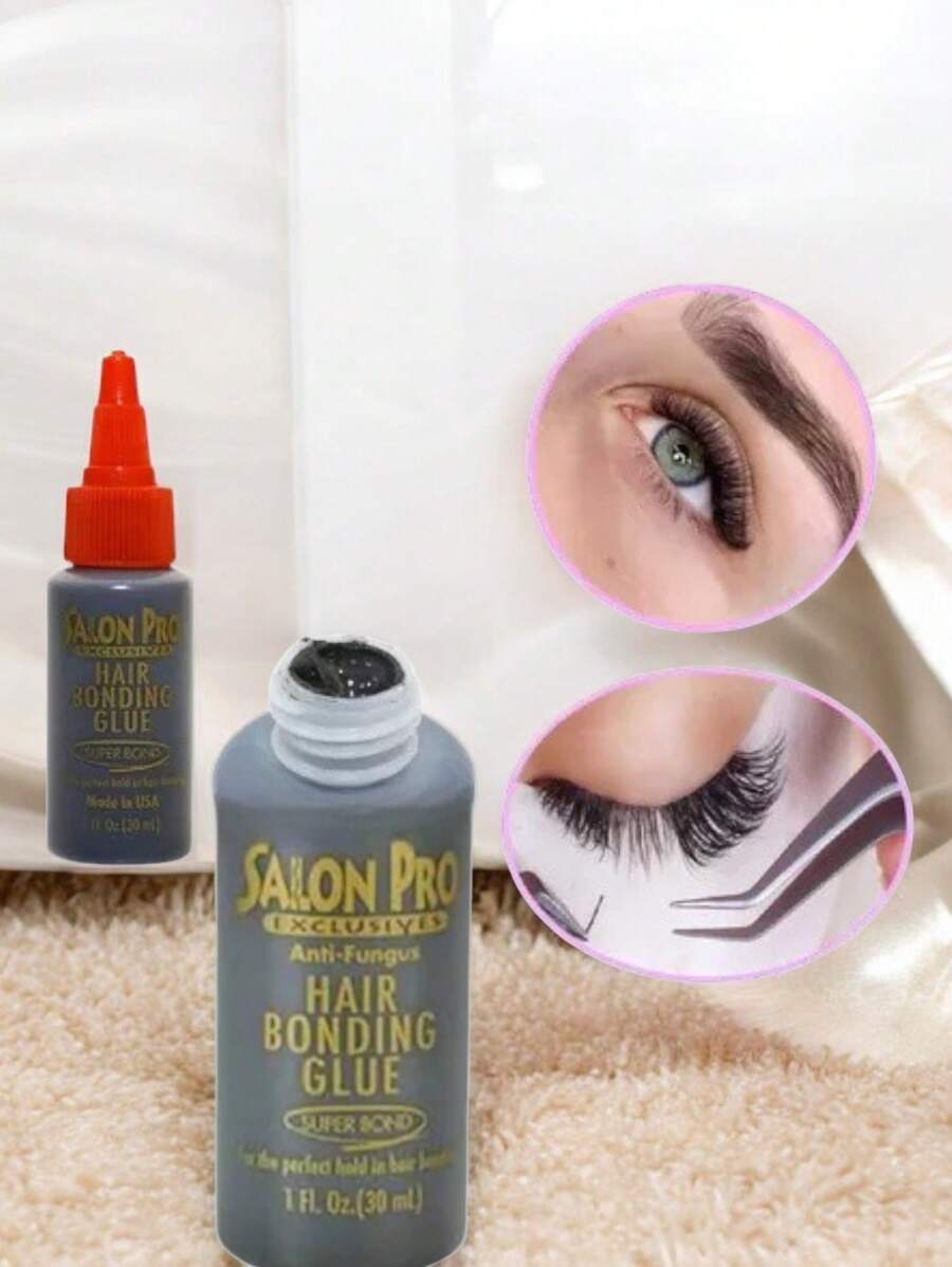 Pegamento Latex Salon Pro Extensiones Naturales, Adhesivo Pestañas de Punto, Pegamento Profesional para pestañas de grupo. SALON PRO duración 3 semanas, póntelas tu misma