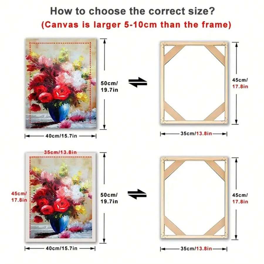 1Set DIY Canvas Frame Kit Perfect For Creating ProfessionalLooking