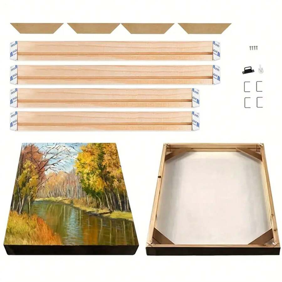 1Set DIY Canvas Frame Kit Perfect For Creating ProfessionalLooking