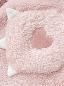 Balabala Children's Pajama Set, Thickened Winter Warm Loungewear, Unisex Outfit For Young Girl