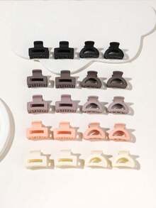 20 Stück sortierte süße, einfache, matte, bunte kleine Haarspangen für Mädchen