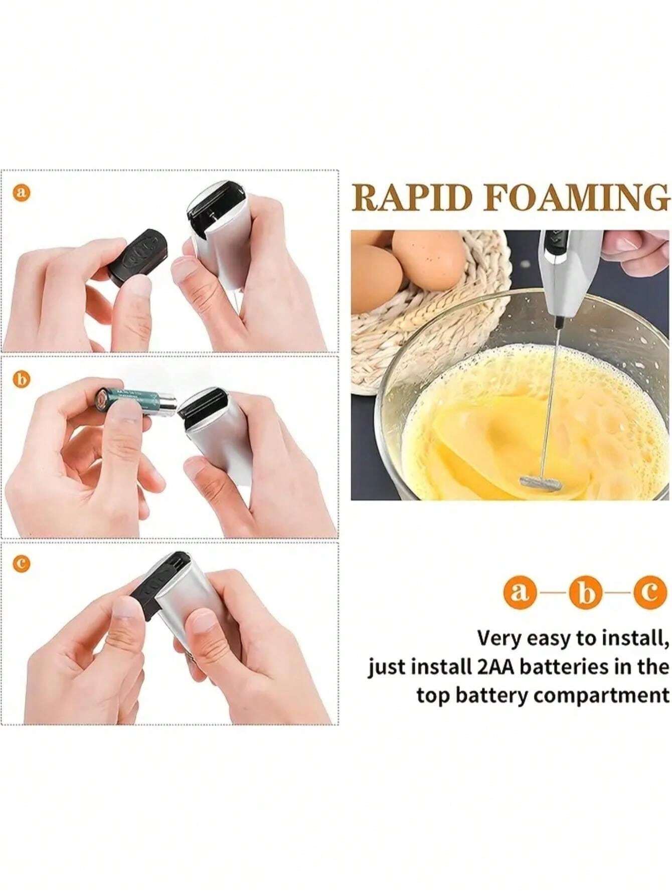 Créez des boissons mousseuses délicieuses avec ce mousseur de lait et